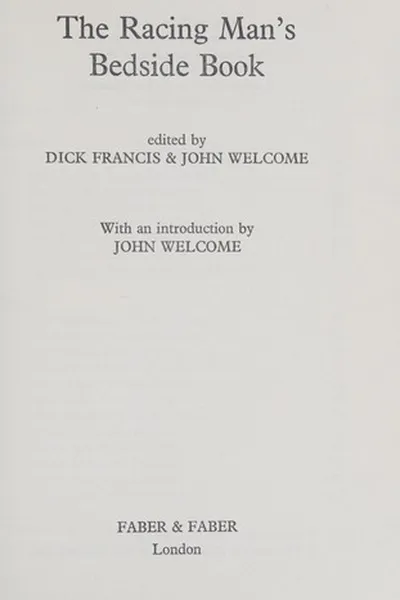 Capa de The racing man's bedside book