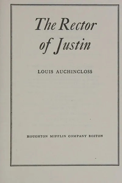 Capa de Rector of Justin