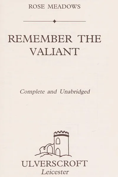 Capa de Remember the Valiant