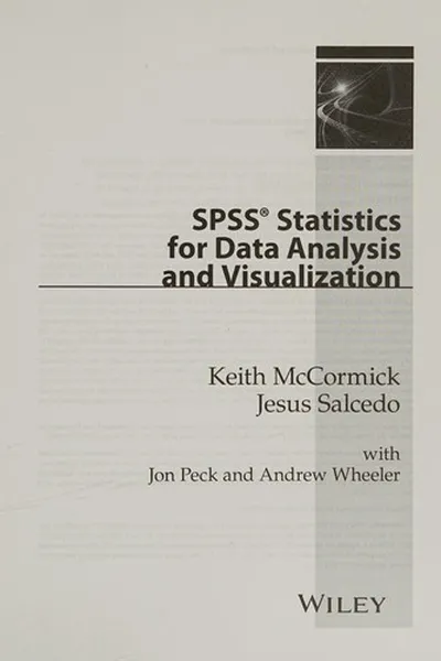 Capa de SPSS Statistics for Data Analysis and Visualization