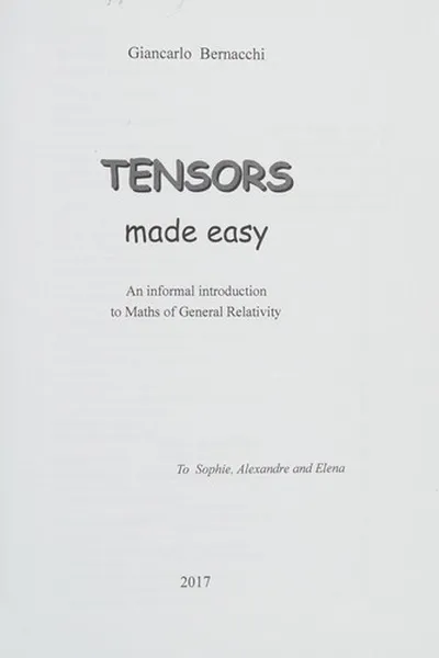 Capa de Tensors Made Easy with Solved Problems