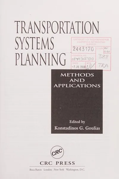 Capa de Transportation systems planning