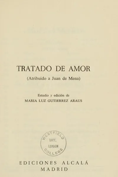 Capa de Tratado de amor
