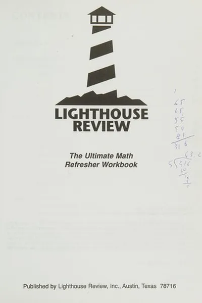 Capa de The ultimate math refresher workbook