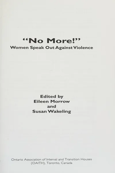 Capa de "No more!"