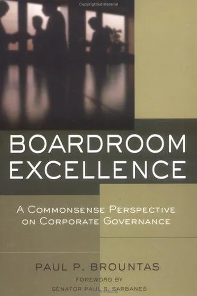 Capa de Boardroom excellence
