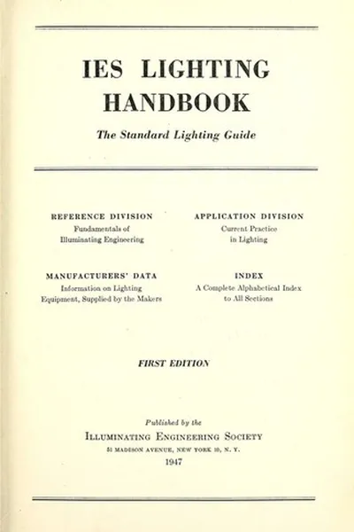 Capa de IES lighting handbook