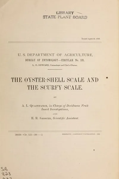 Capa de Oyster-shell scale and the scurfy scale
