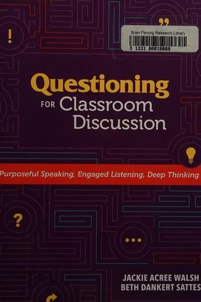 Capa de Questioning for classroom discussion