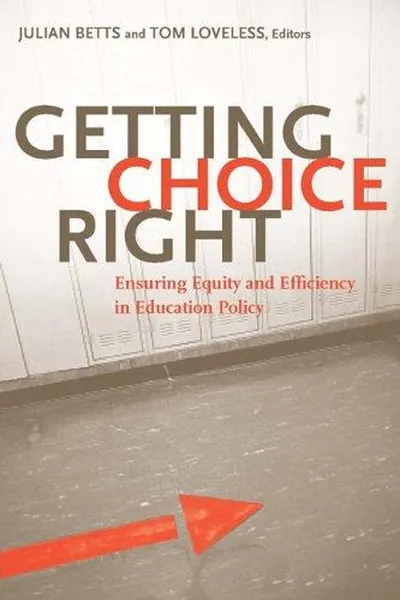 Capa de Getting choice right