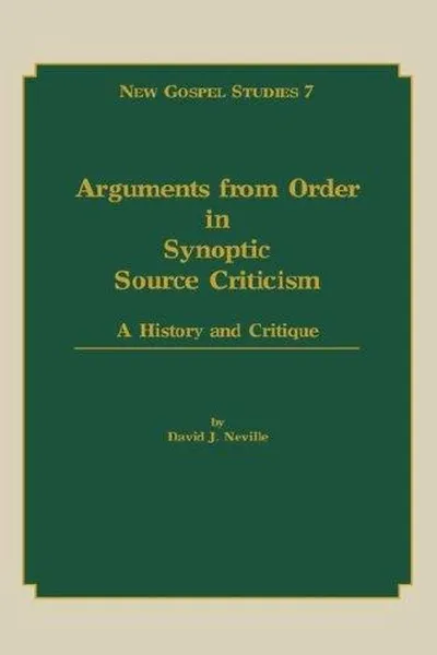 Capa de Arguments from order in Synoptic source criticism