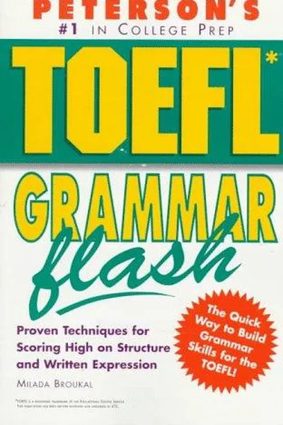 Capa de Peterson's TOEFL grammar flash