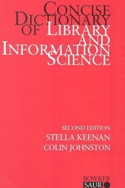 Capa de Concise dictionary of library and information science