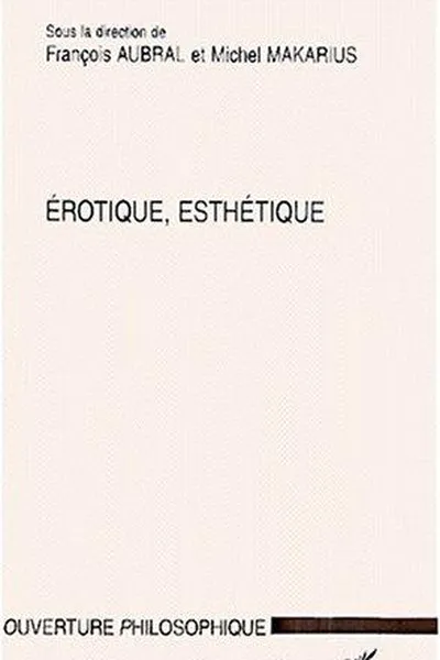 Cover of Erotique, esthétique