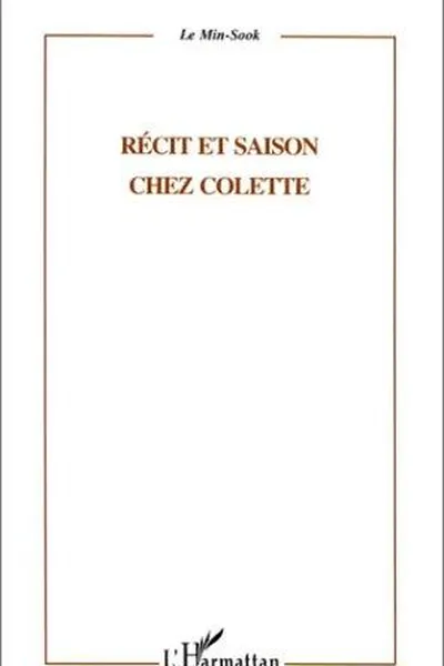 Capa de Récit et saison chez Colette