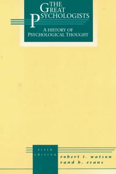 Capa de The great psychologists