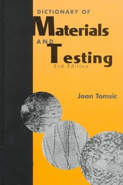 Capa de Dictionary of materials and testing