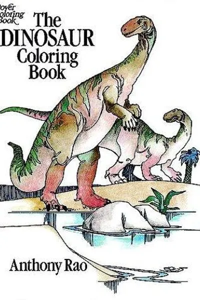 Capa de The Dinosaur Coloring Book