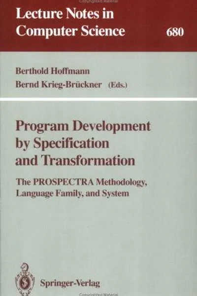 Capa de Program development by specification and transformation