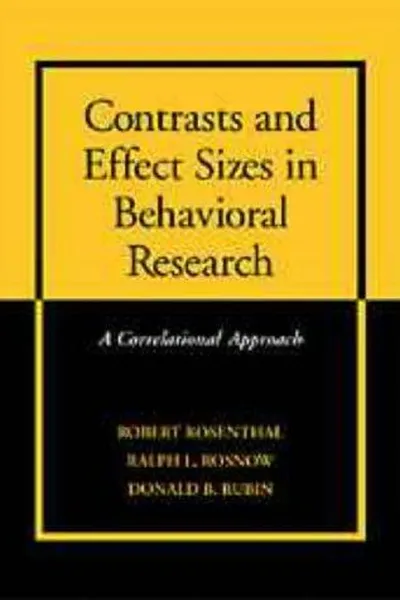 Capa de Contrasts and Effect Sizes in Behavioral Research