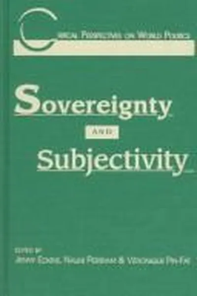 Capa de Sovereignty and subjectivity