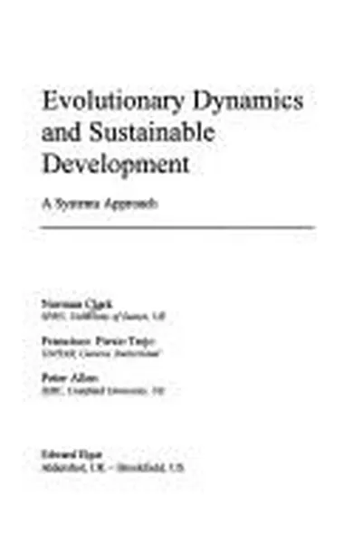 Capa de Evolutionary dynamics and sustainable development