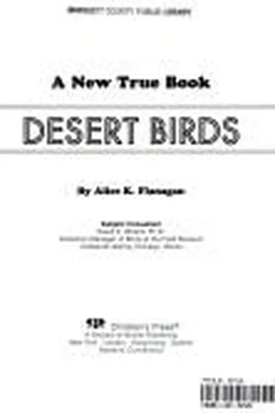 Capa de Desert birds