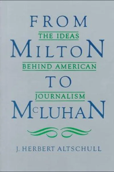 Capa de From Milton to McLuhan