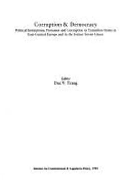 Capa de Corruption & democracy