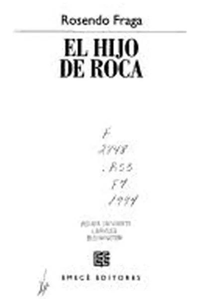 Capa de El hijo de Roca