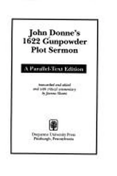 Capa de John Donne's 1622 Gunpowder Plot sermon
