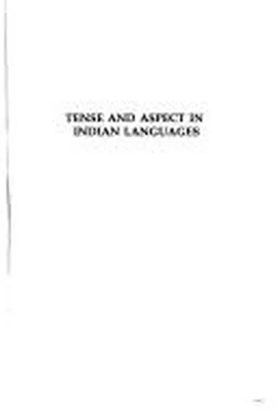 Capa de Tense and aspect in Indian languages