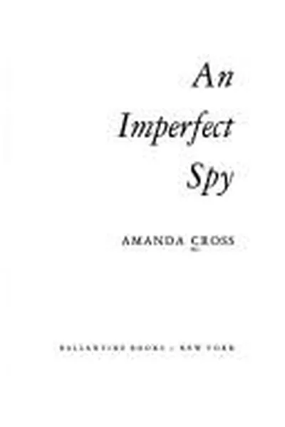 Capa de An imperfect spy
