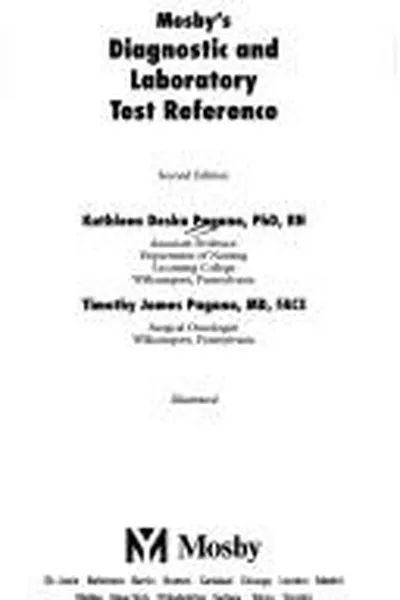 Capa de Mosby's diagnostic and laboratory test reference
