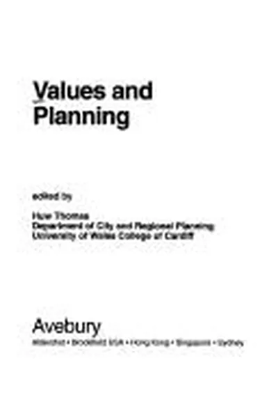 Capa de Values and planning