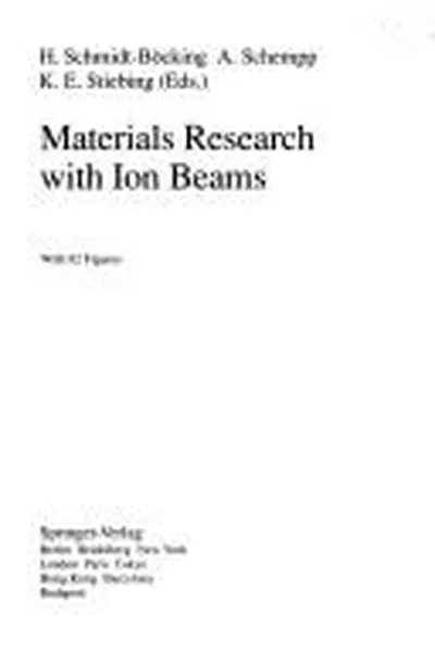 Capa de Materials research with ion beams