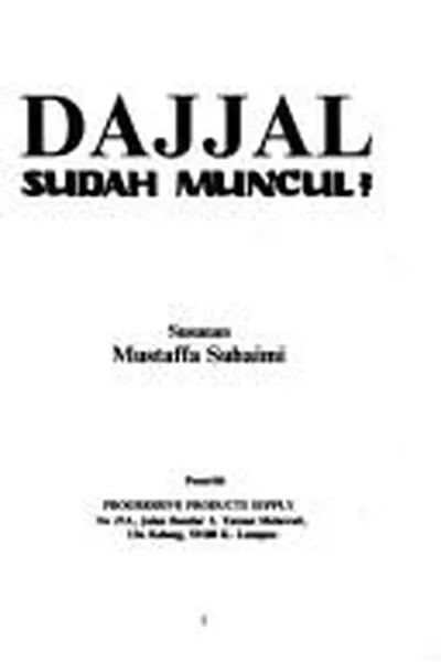 Capa de Dajjal sudah muncul?