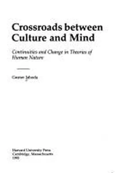 Capa de Crossroads between culture and mind