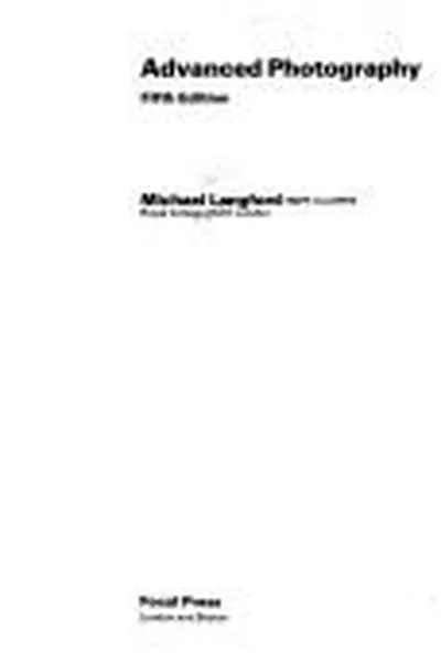 Capa de Advanced photography