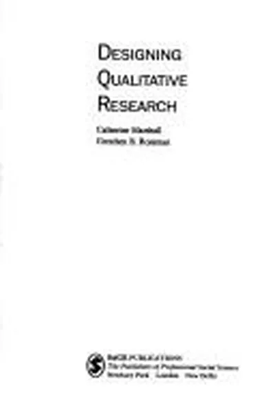 Capa de Designing qualitative research