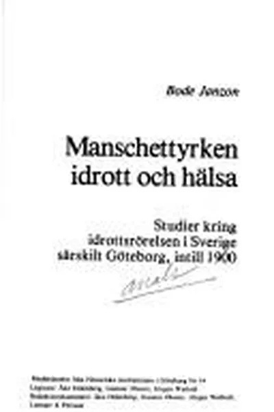 Capa de Manschettyrken idrott och hälsa