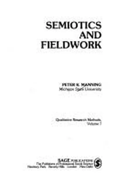 Capa de Semiotics and fieldwork