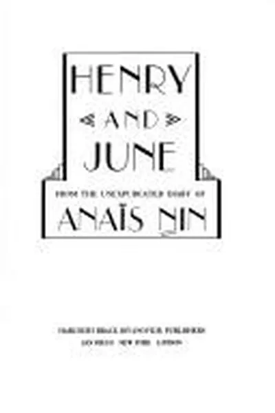 Capa de Henry and June