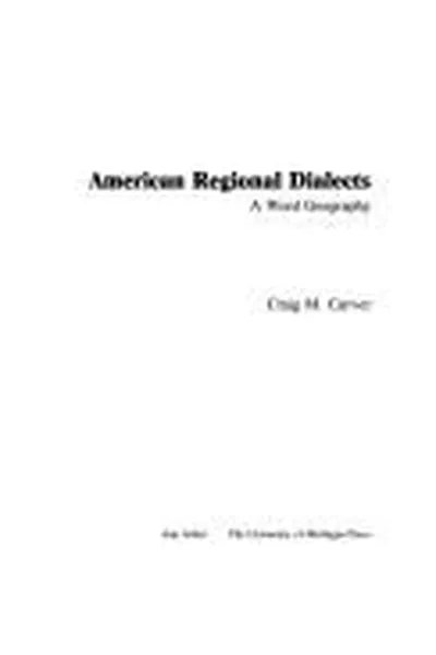 Capa de American regional dialects