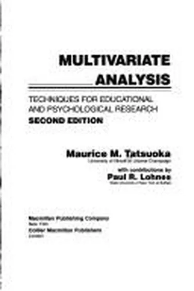 Capa de Multivariate analysis