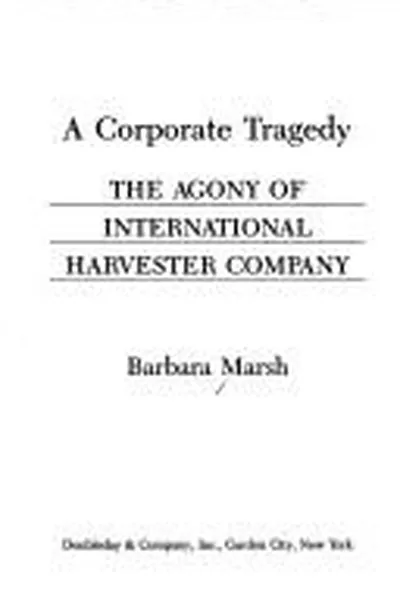 Capa de A Corporate Tragedy