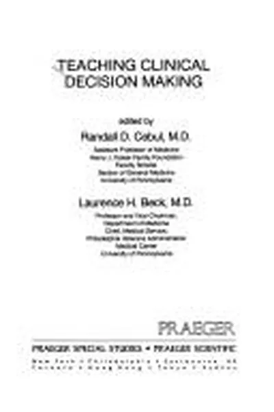 Capa de Teaching clinical decision making