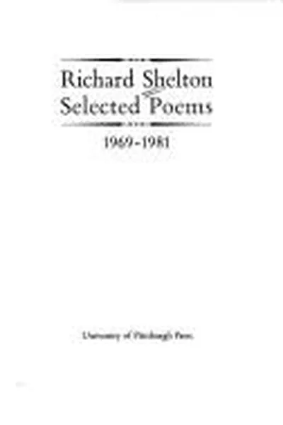 Capa de Selected poems, 1969-1981