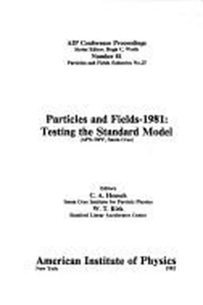 Capa de Particles and fields-1981