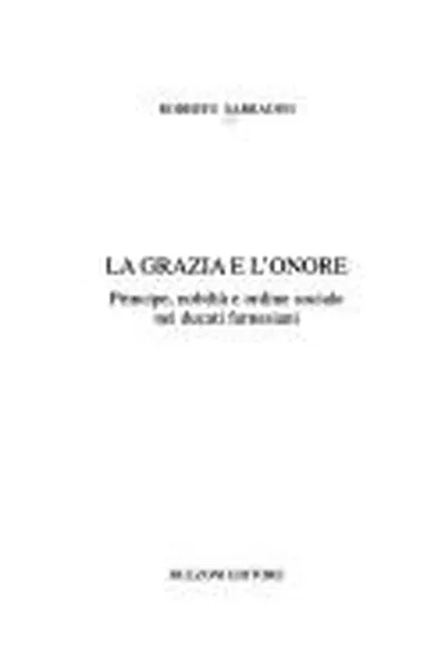 Capa de La grazia e l'onore